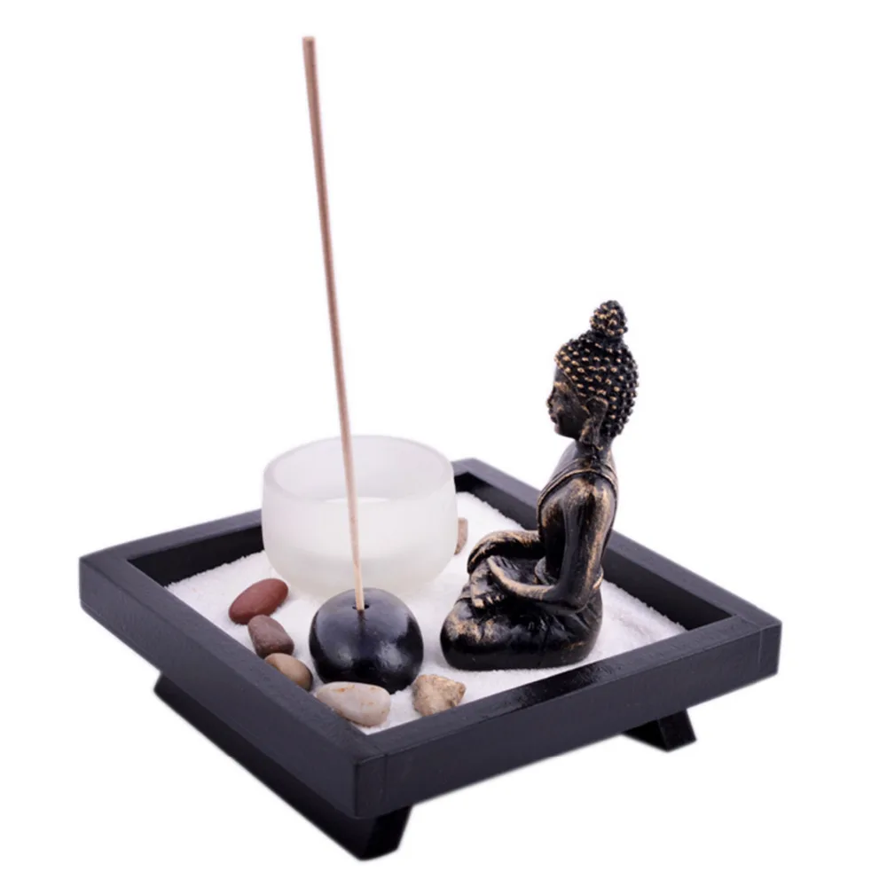 Zen садовый гартенский песочный Будда камни поджигатель ДЛЯ ладана Фен шуй T1020|holder