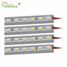 50 см 5050 DC12V Жесткий Жесткая полосы с U алюминиевый профиль shell заглушка 2pin провода кабинет кухне свет по DHL