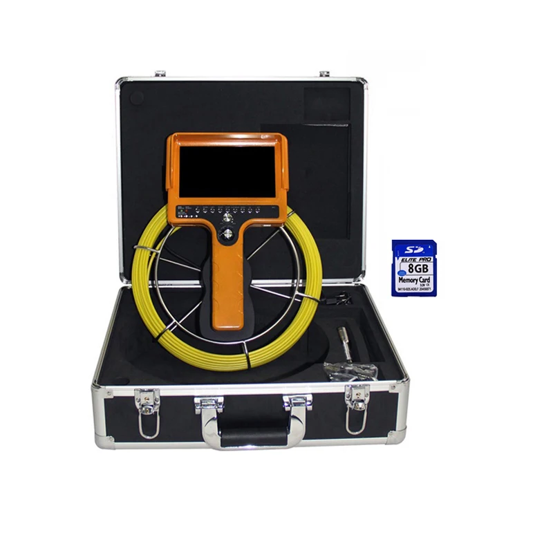

30m Cable Handheld Pipe Locator Drain Sewer Inspection Camera Recording Video Borescope Pipeline Endoscope With Monitor