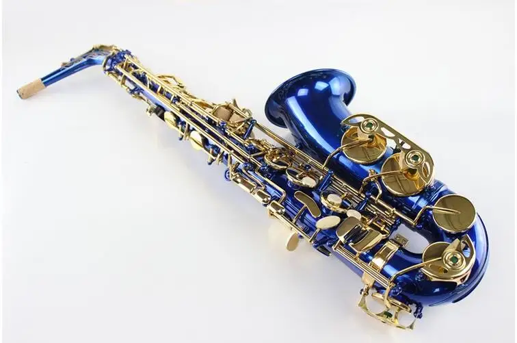 Fast Shipping DHL/UPS Alto Saxophone R54 Professional Eb Blue Sax