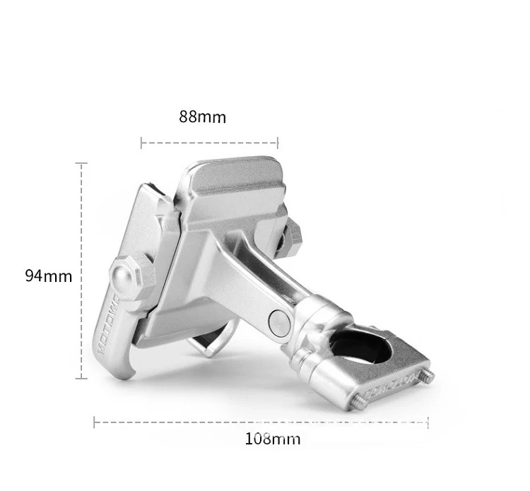 Aluminum Alloy Motorcycle Motorbike Handlebar Phone Holder Universal Rearview Mirror Bike Bicycle Holder Soporte Celular Moto flexible mobile holder