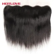 Hotlove Hair Straight Lace Frontal Closure 13*4 Ear To Ear Full Frontal Free Part Closure Natural Color 100% Remy Human Hair