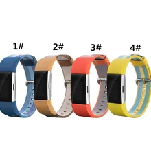 100 шт/лот модный спортивный тканый нейлоновый наручный ремешок на замену часы ремешок для FitBit Charge 2 браслет умный аксессуар Браслет для наручных часов