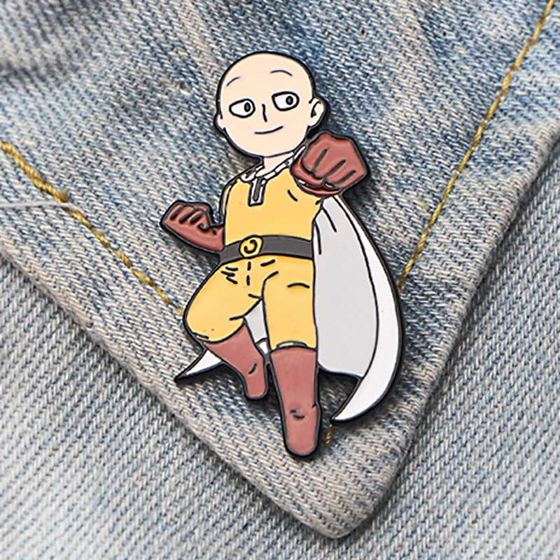 DMLSKY ONE PUNCH-MAN забавные булавки искусство эмалированные булавки и броши-значки для лацкана рюкзак сумки значок одежда украшения подарки M3513