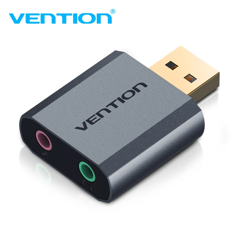 Vention Sound Card USB 3.5mm Headphone Adapter PUBG Audio Card 7.1