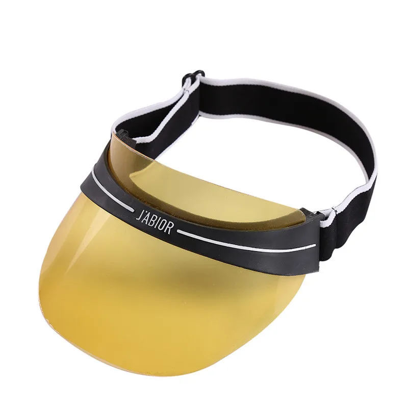 

Womens Summer Fashion Transparent Sun Hats for Women Sun Screen Bicycle Tops Sports Casual Beach Pvc Visor Unisex Sunshade Cap