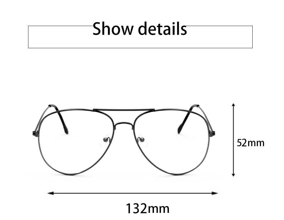 WarBLade новые классические очки пилота прозрачные очки wo мужские сплав оправа оптика авиационные очки мужские линзы