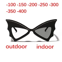 MINCL/Новые Cat близорукость очки готовой Для женщин оправа для очков от близорукости солнцезащитные фотохромные солнцезащитные очки для близорукости, очки uv400 NX
