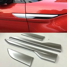 MONTFORD Car Styling For Land Rover Range Rover Evoque 2011-2015 ABS Matte Interior Side Door Air Vent Outlet Cover Trims 4Pcs