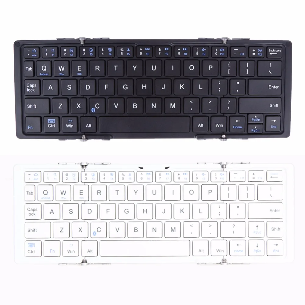 Portable Travel Metal Folding Bluetooth 3 0 Keyboard Tablet Bluetooth Keyboard Keypad For Android IOS Windows