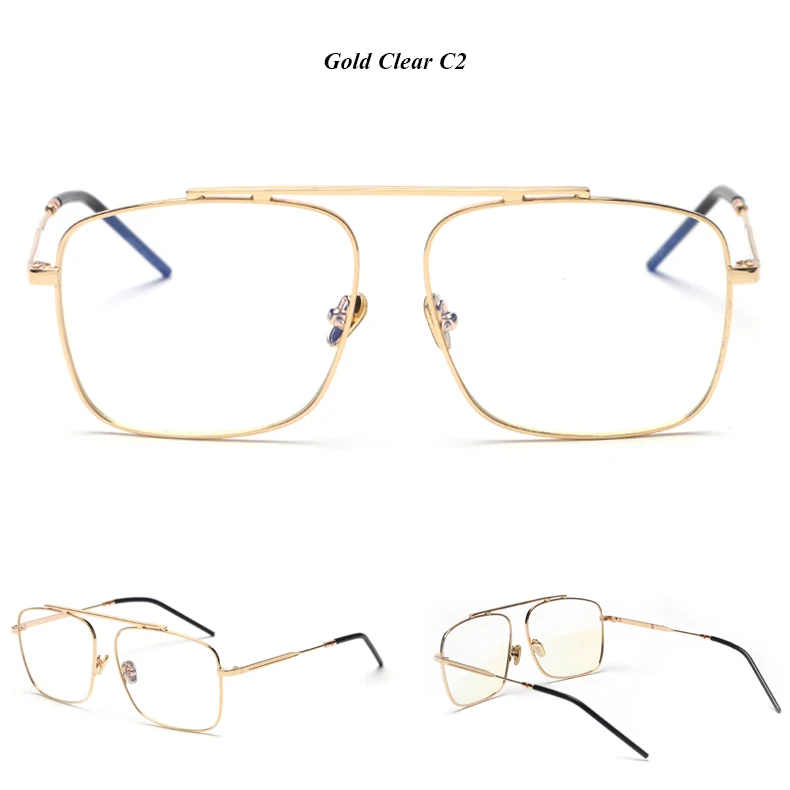 Mimiyou, высококачественные квадратные очки, оптические, прозрачные, авиаторы, для женщин и мужчин, очки для чтения, оправа, ультра-светильник, очки для близорукости, бренд - Цвет оправы: C2