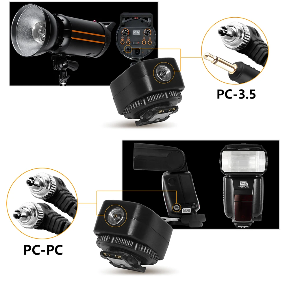 Адаптер Pixel TF 334 Mi Hot Shoes для конвертации камеры Sony A7 A7S A7SII A7RII A7II Canon Nikon Yongnuo Flash