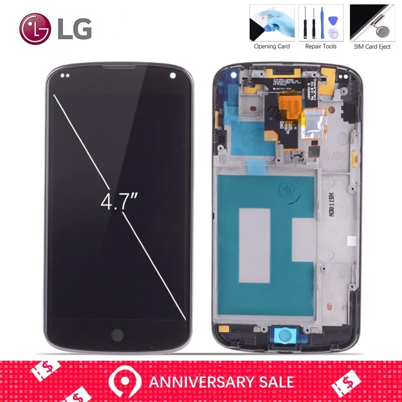 

Original 4.7'' IPS LCD For LG Optimus Google Nexus 4 Display For LG E960 Nexus 4 Display Screen Touch Screen Nexus 4 LCD Parts