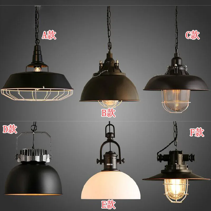 

Northern Eurpean Vintage Style Pendant Lamp Wrought Iron Cover Lamp Coffee Shop Decoration Bars Light Free Shipping