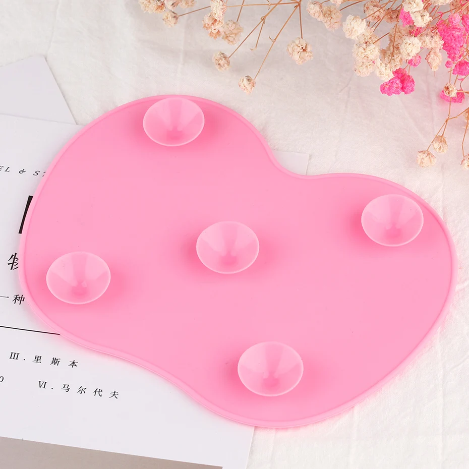 High Quality Silicone Cosmetic Brush Cleaner Gel Makeup Tools' Mat Foundation Makeup Brush Cleaning Pad Scrubber Board (8)