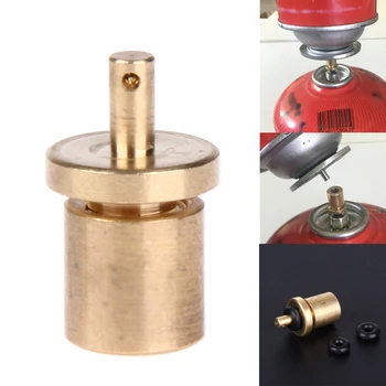 

Camping Stove Metal Gas Refill Adapter for Outdoor Hiking Inflate Butane Canister Cylinder Gas Tank Burner Accessories