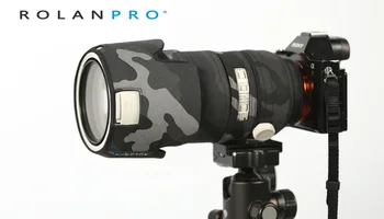 

ROLANPRO Lens Clothing Camouflage Coat Rain Cover for Sony FE 70-200mm f/2.8 GM OSS Lens Protective Case Guns Sleeve DSLR