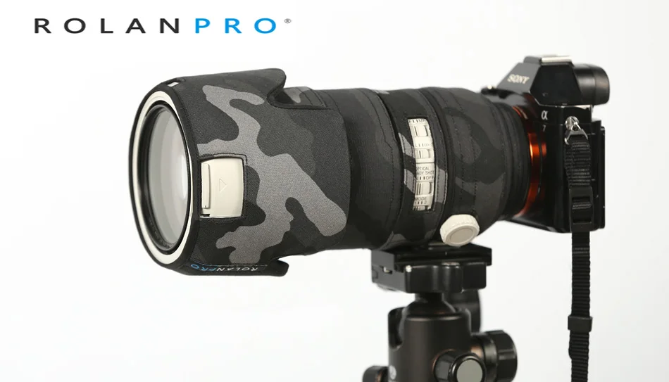 Линзы rolanpro одежда камуфляжное пальто дождевик для Sony FE 70 200 мм f/2 8 GM OSS защитный