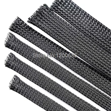 10 м общий диаметр 10 мм 16 мм кабель защитный рукав чистая Защита провода черный нейлоновый плетеный кабель рукав