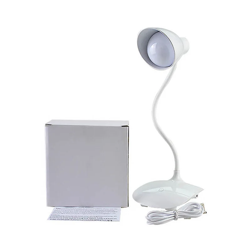 

Modern Table Lamps Flexible Touch Switch LED Desk Lamp Flashlight USB Rechargeable Clip Night Light Book Reading Study Lamp