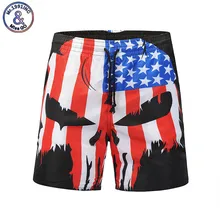 Mr.1991INC пляжные шорты мужские быстросохнущая повседневные пляжные шорты низ 3D принт череп большой Размеры M-XXL