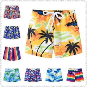 

Children Beach Shorts Pants Summer Swim Trunks Coast Baby Boy Pant Sport Casual Hot Kids Harem Pant Girls Floral Panties 2-7Year