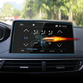 

For Peugeot 3008 4008 5008 2017 2018 Car GPS Navigation Screen Dashboard Paint Tempered Steel Glass Film Protective Scratchproof