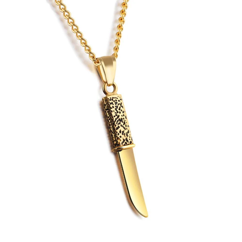 Knife Pendant Necklace 