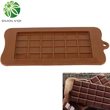 

Duolvqi 24 Cavity Square Silicone Chocolate Molds DIY Silicone Bakeware Stable Cake Molds