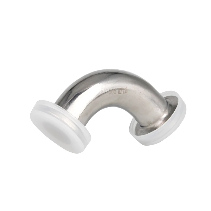 

1-1/2" 1.5" OD 38mm Stainless Steel SS304 Sanitary 90 Degree Elbow Weld Ferrule OD 50.5mm fit 1.5" Tri Clamp