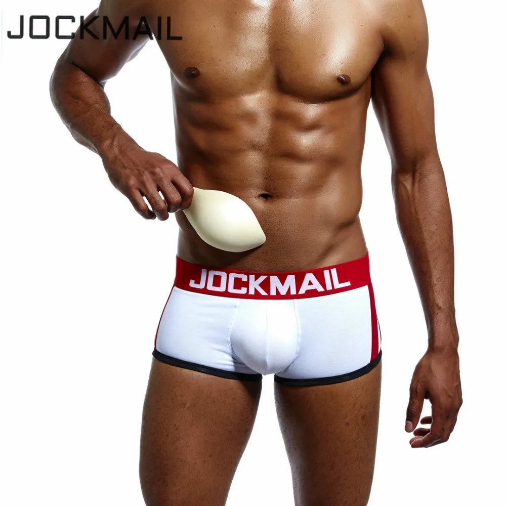 Трусы боксеры JOCKMAIL мужские Брендовое нижнее белье с чашкой пуш ап трусы для