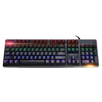 

IMICE MKX80 104 Keys USB Wired Green Shaft Conflict-Free Keyboard Colorful Backlight Gaming Mechanical Keyboard for Desktop Lapt