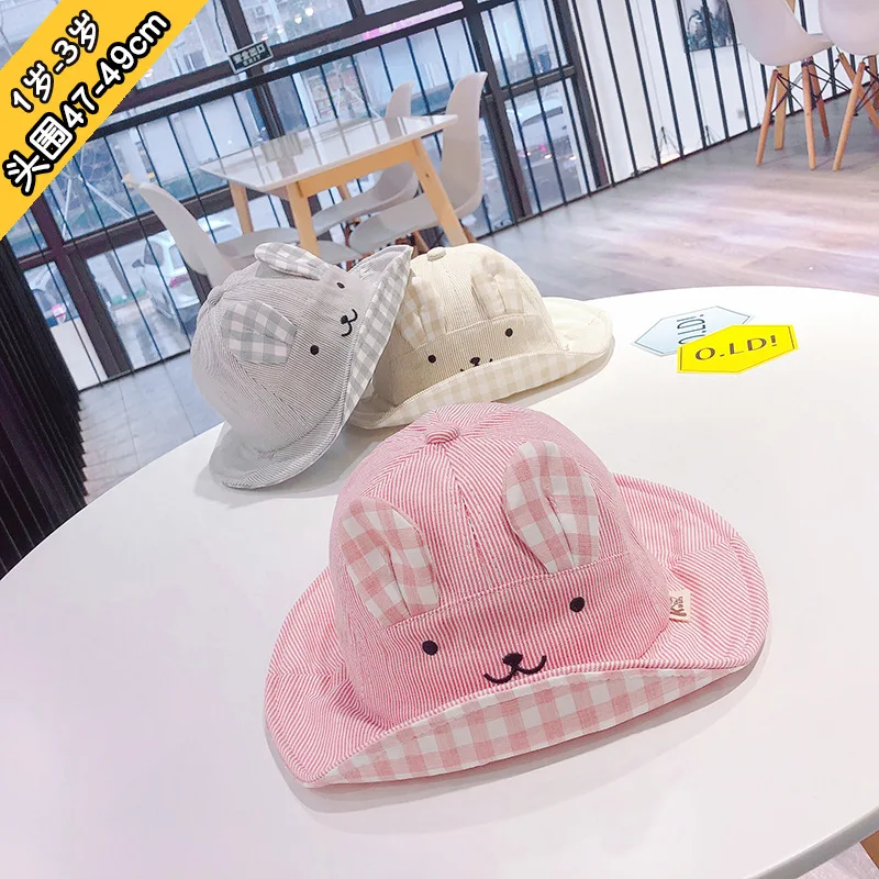 

1 to 3t Children's hat spring new super han edition turn over the border in the sunshine of cute baby fisherman hats XA 237