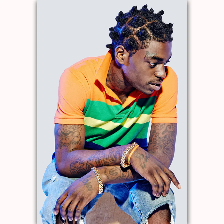 FX244 Kodak Black Rapper Hip Hop Music Singer Star Hot Custom Poster Art Silk Light Canvas Modern Home Room Wall Print Decor