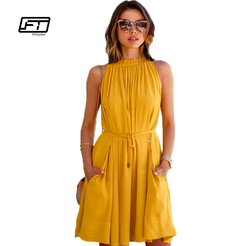 Платье Плиссе Без Рукавов фото 13