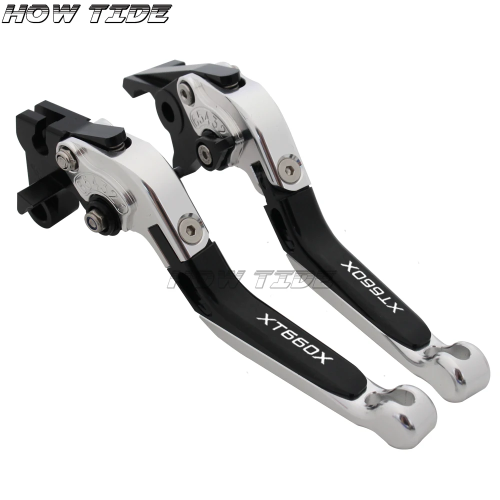 For Yamaha XT660X XT 660 X XT 660X SuperMotard 2004- 2008 2007 2006 CNC Motorcycle Folding Extendable Hot Clutch Brake Levers