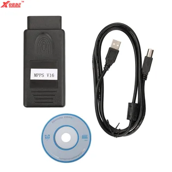 

MPPS V16 ECU Chip Tunning Tool for EDC15 EDC16 EDC17 with Multiple Languages work via OBD II Connector