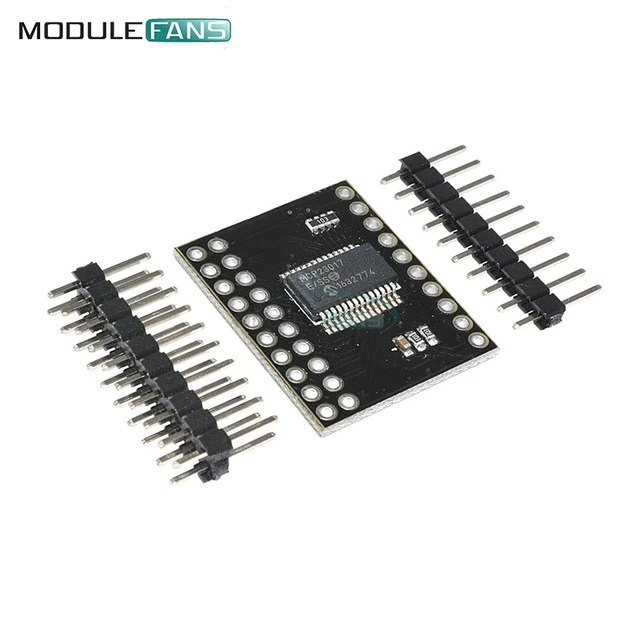 mcp23017 serial interface module iic i2c spi mcp23s17 bidirectionalmcp23017 serial interface module iic i2c spi mcp23s17 bidirectional 16 bit i o expander pins 10mhz serial interface module