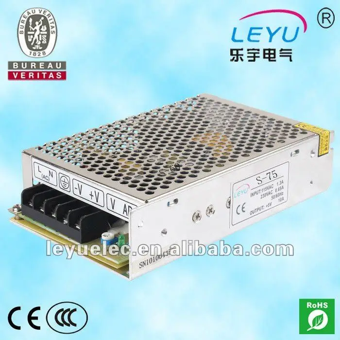 

AC input power suitable for the world 75w 15v 5.0a single output ac dc power supply
