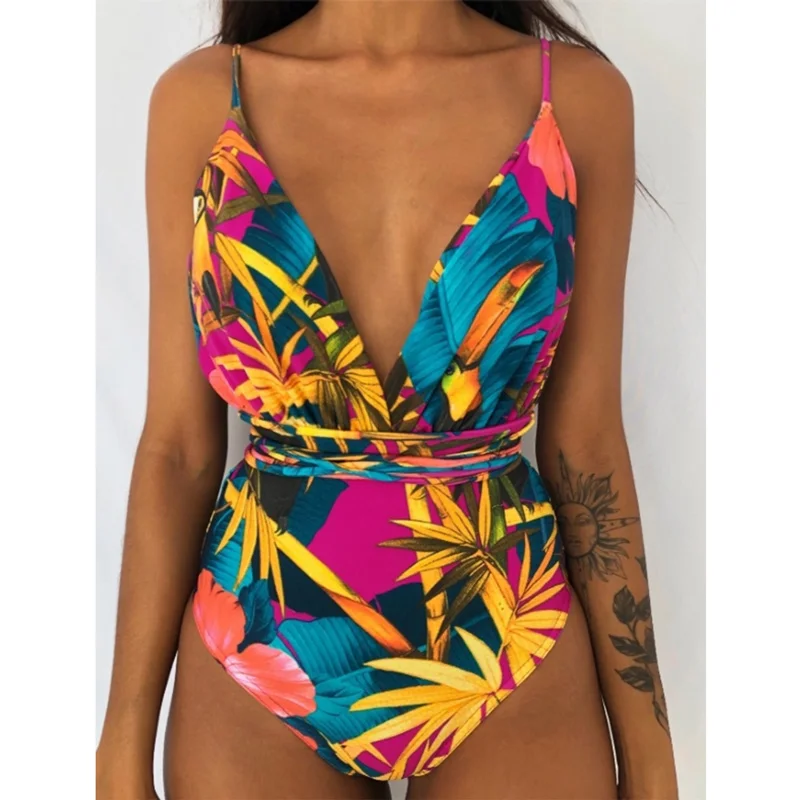 Сексуальный цельный купальник, женская одежда для плавания, монокини с пуш-ап, купальный костюм, боди, купальный костюм, летняя пляжная одежда для женщин - Цвет: 18130Z1