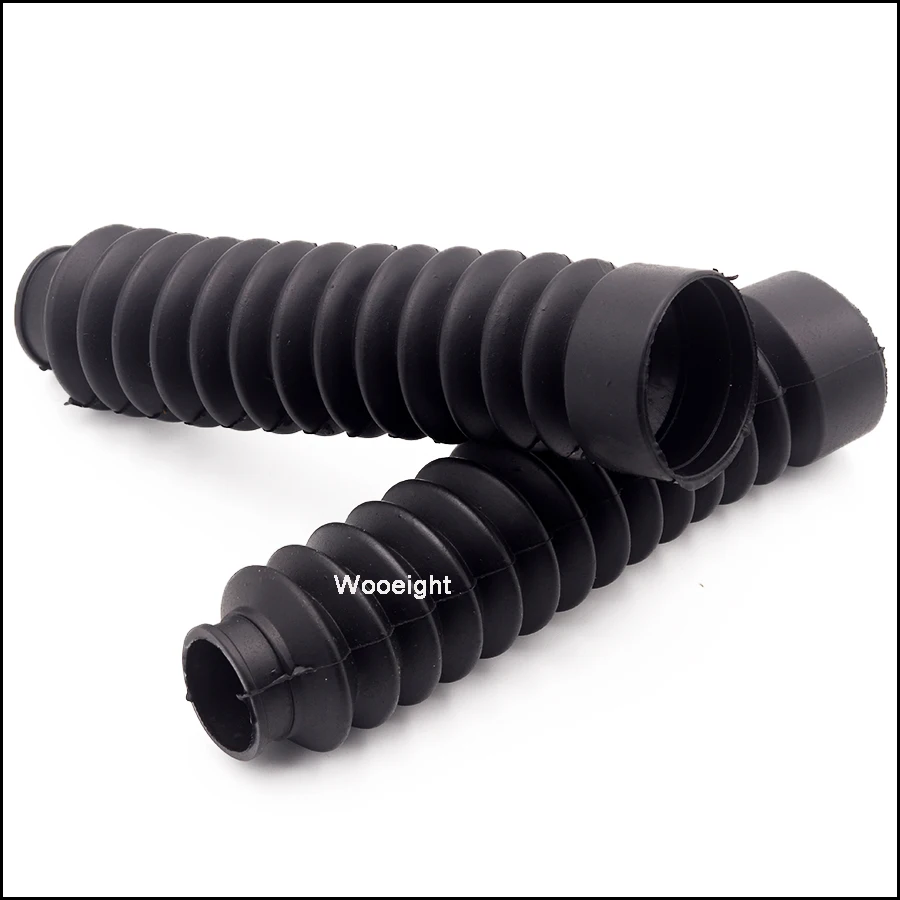 Wooeight 2Pcs Motorcycle Rubber Front Fork Dirt Dust Cover Gaiter Gator Boot Cap Shock Protector Dust Guard Absorber 19cm (8)