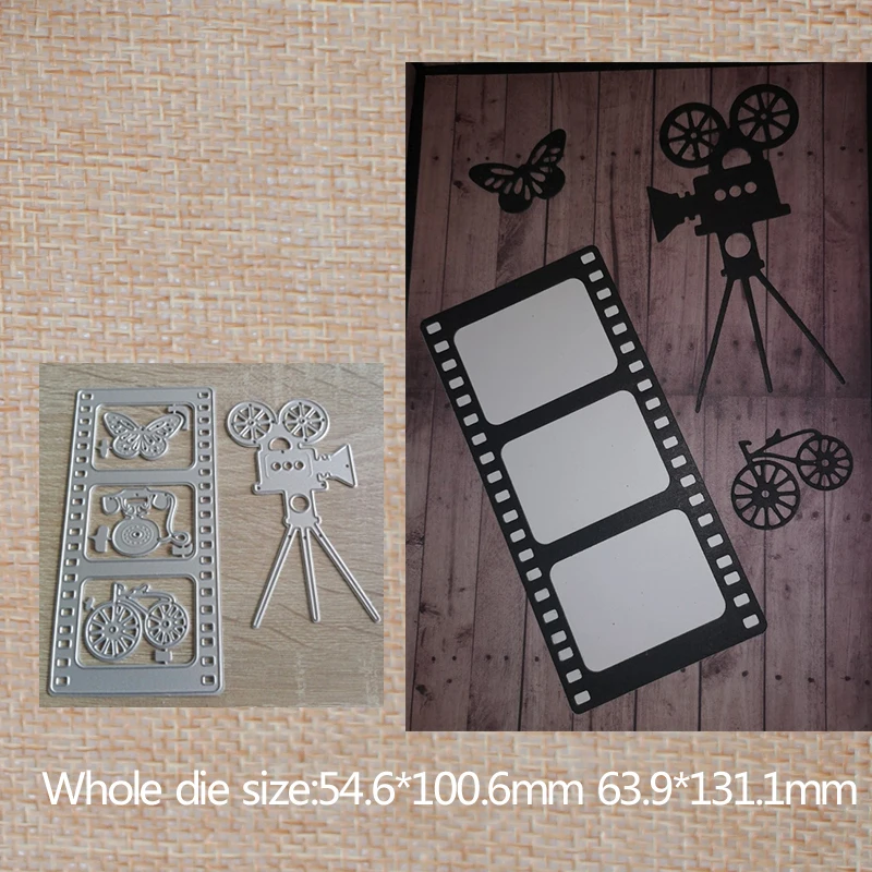 

Retro Camera Film Metal Cutting Dies Cut Practice Hands-on DIY Scrapbooking Photo Album Paper Card Craft dies