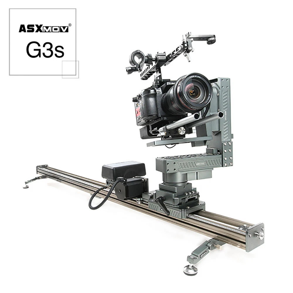 ASXMOV-G4S1 Aluminum Multi-axis Motion Control Dolly Track Timelapse Motorized Video DSLR Camera Slider