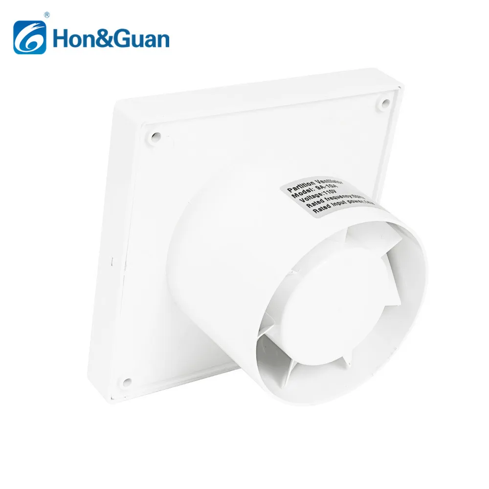 4 Inch Silent Ventilator Bathroom Exhaust Fan Ventilating Air Extractor Fan Grill for Window Wall Toilet Kitchen Mounted 220V