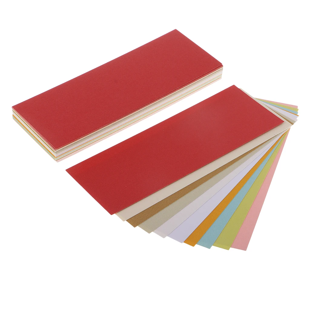 50 Sheets Metallic Paper Papers Double Sided Pearlescent Card Stock