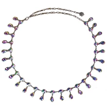 Для женщин пояс для танца живота Кулоны из нержавеющей стали с украшением в виде кристаллов со стразами узкие цепной ремень на талию ювелирные изделия для женского платья