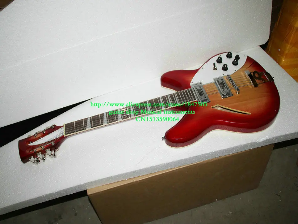 Wholesale Guitars Cherry Burst 12 Strings 325 330 Rick Electric Guitar
