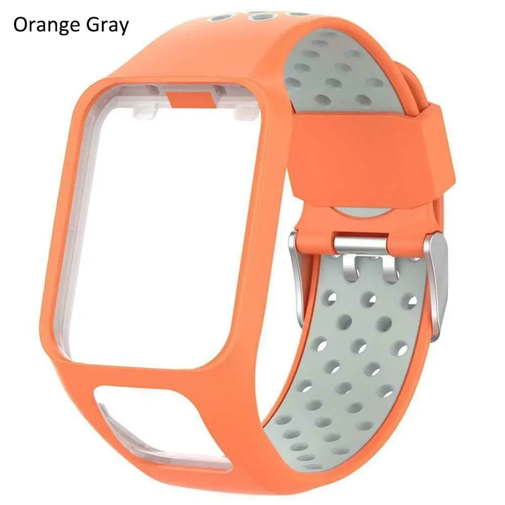 Двухцветные Сменные наручные часы силиконовый ремешок для TomTom Runner 2 3 Spark 3 gps часы фитнес-трекер - Цвет: 07
