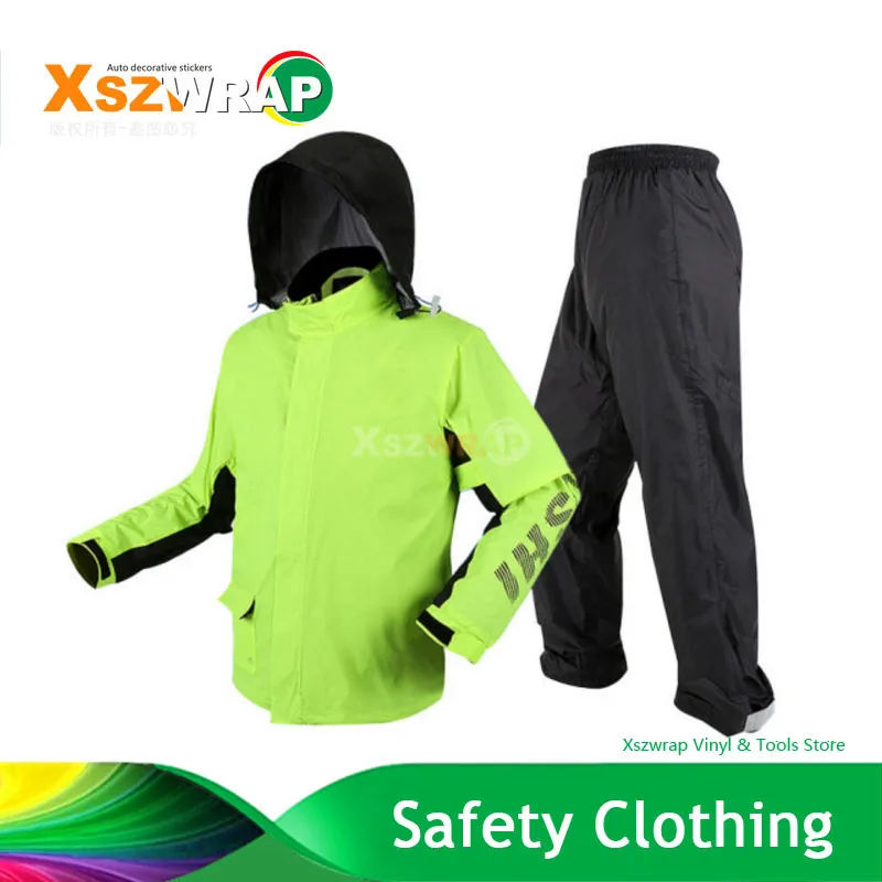 

Safety Clothing Outdoor High Visibility Reflective Jacket Waterproof Rain Coat Work Wear Fishing Winter Outwear