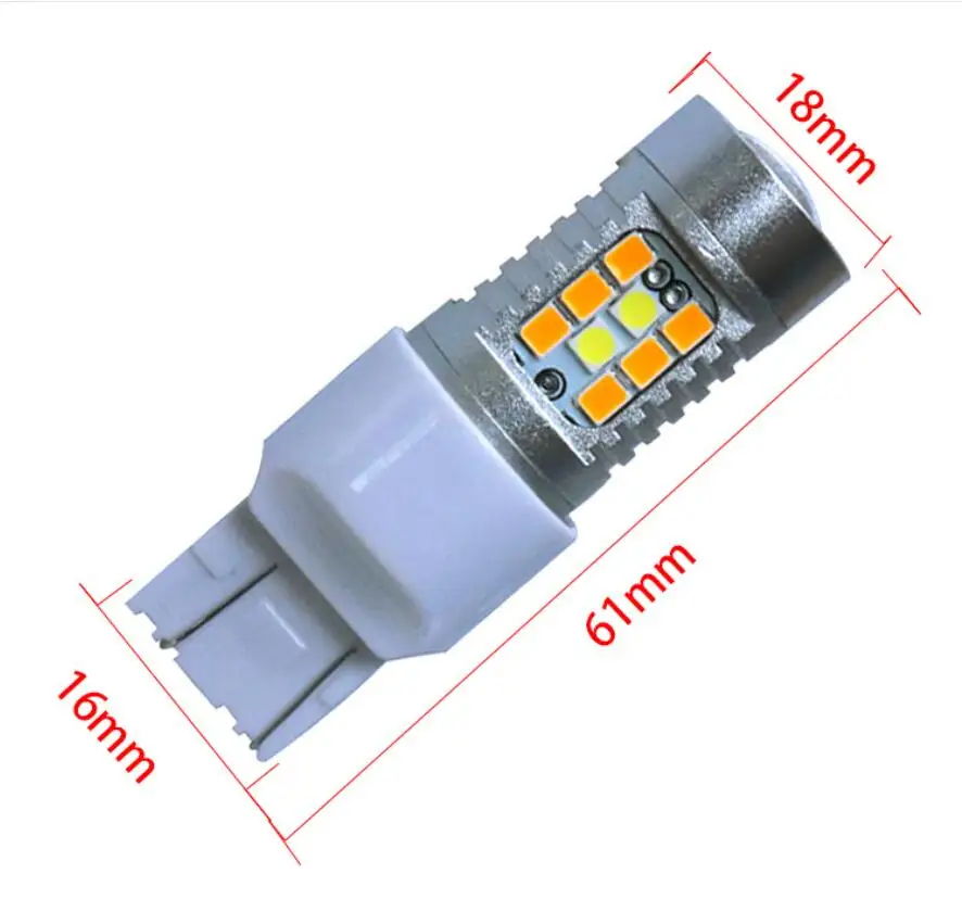 2 шт. 1157/BAY15D 3157 7443 Светодиодные лампы стоп-сигнал поворота светильник супер яркий Янтарный/белый двойной цвет переключатель с линзой